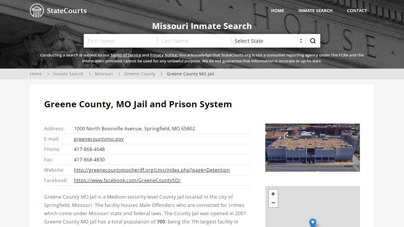 Greene County MO Jail Inmate Records Search, Missouri - StateCourts